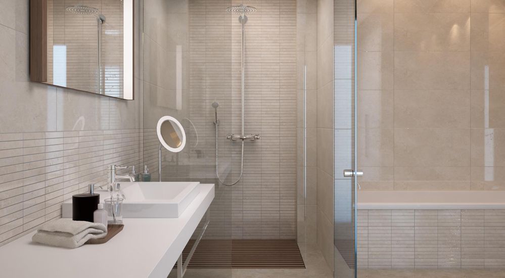 Дизайн интерьера светлой ванной комнаты